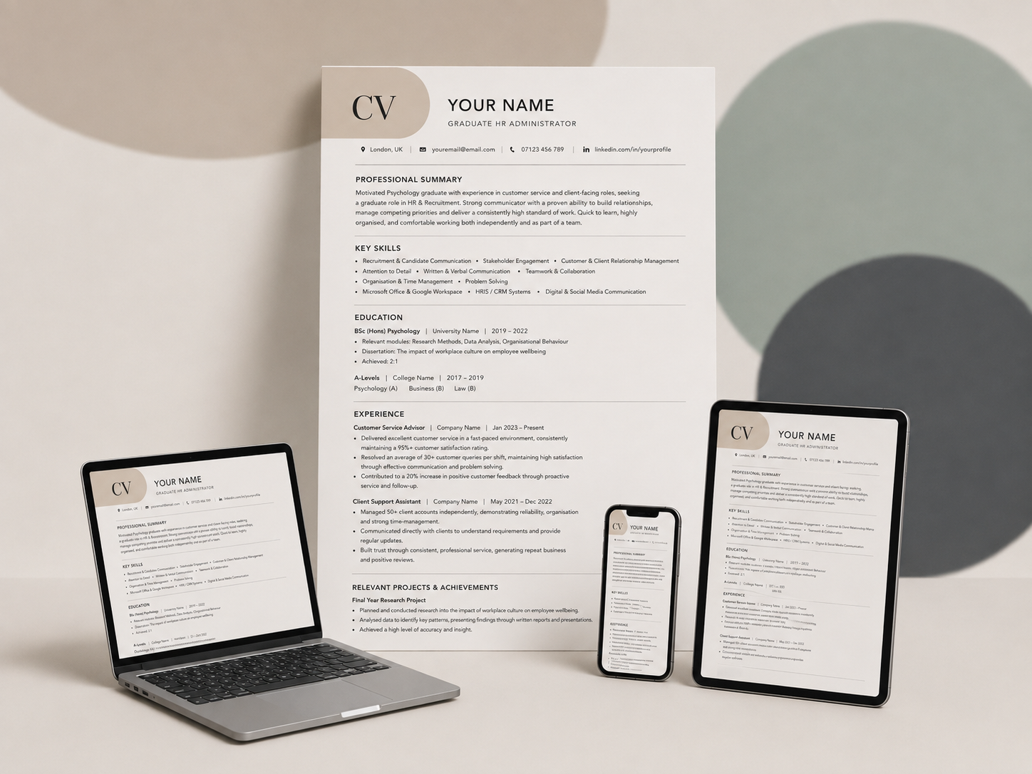 The ultimate CV that’ll get you hired.